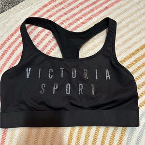 Black, Victoria secret sport sports bra, size medium